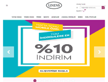 Tablet Screenshot of linens.com.tr